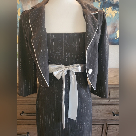 Mint/Grey Dress suit with coat - Picture 4 of 10